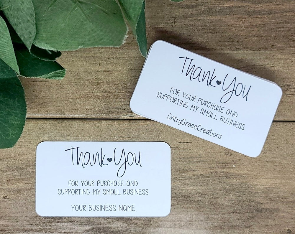 MINI Personalized Thank You Card, Small Business Thank You Card