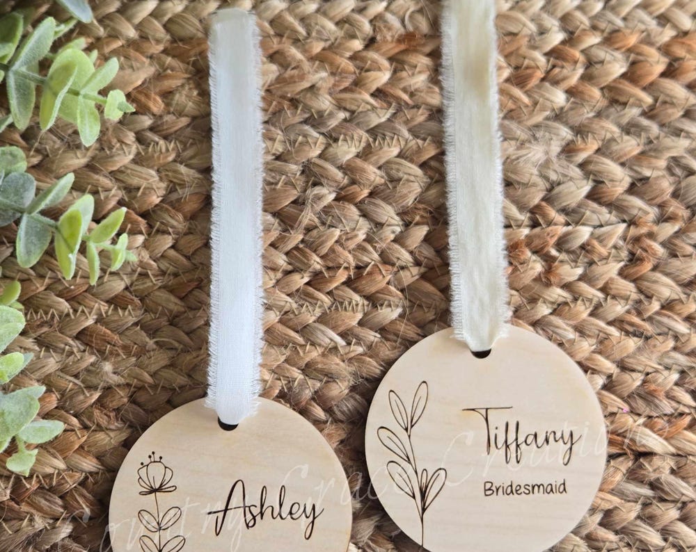 Personalized Wedding Tags, Custom Tags